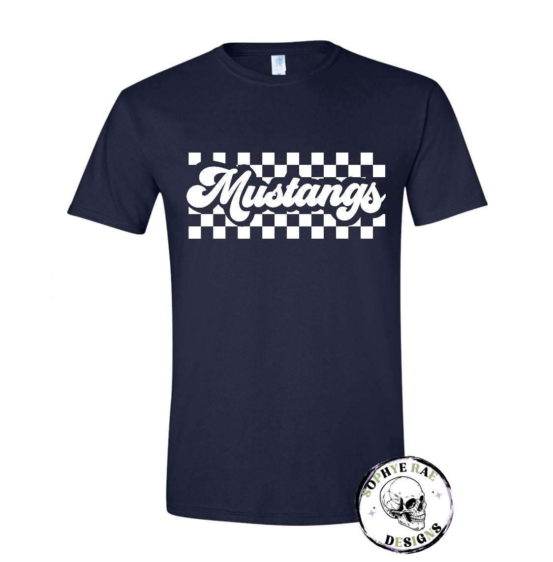 Checkered Mustangs T-Shirt