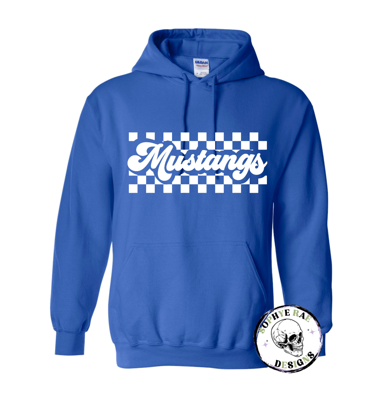 Checkered Mustangs Hoodie