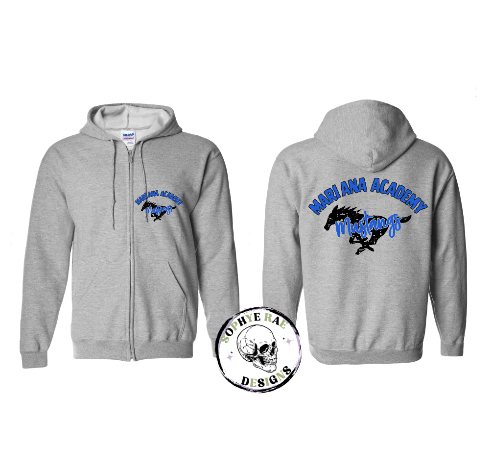 Mariana Academy Mustangs Zip-Up