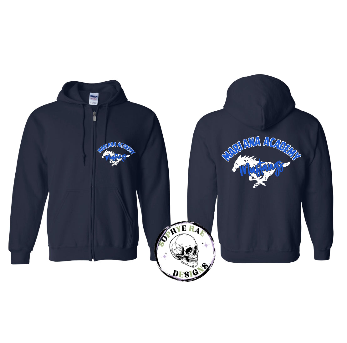 Mariana Academy Mustangs Zip-Up