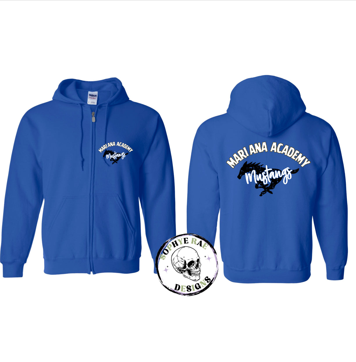 Mariana Academy Mustangs Zip-Up