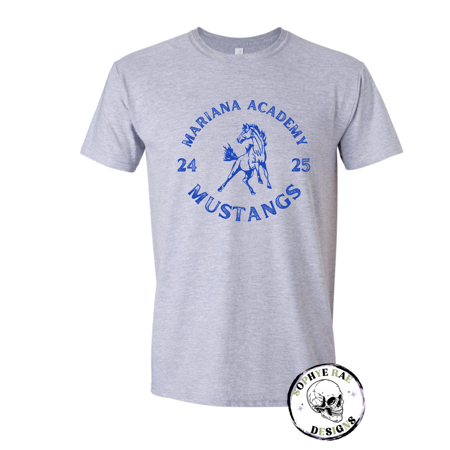 Mariana Mustangs Circle T-Shirt