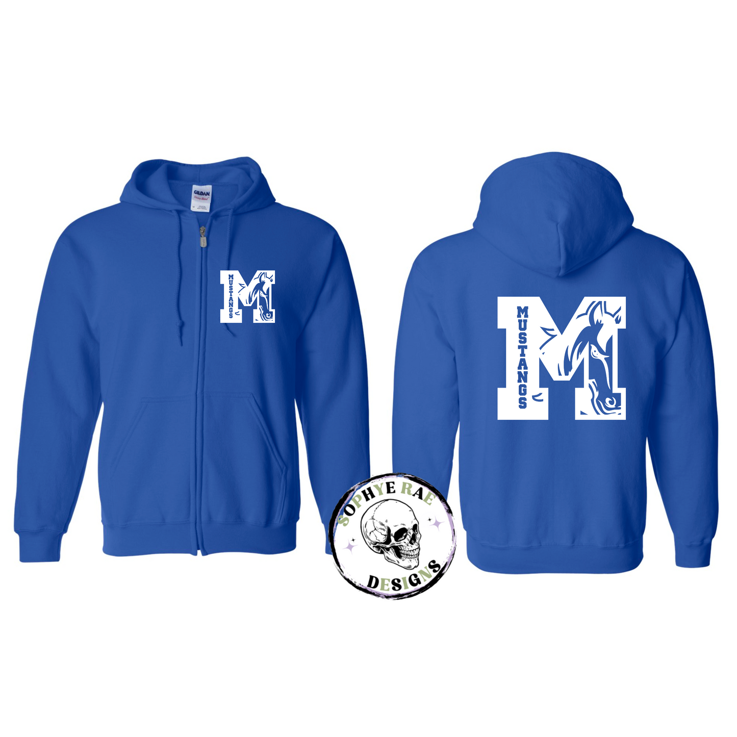 Big M Mustangs Zip-Up