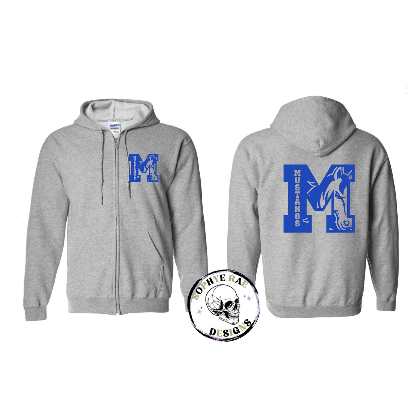 Big M Mustangs Zip-Up
