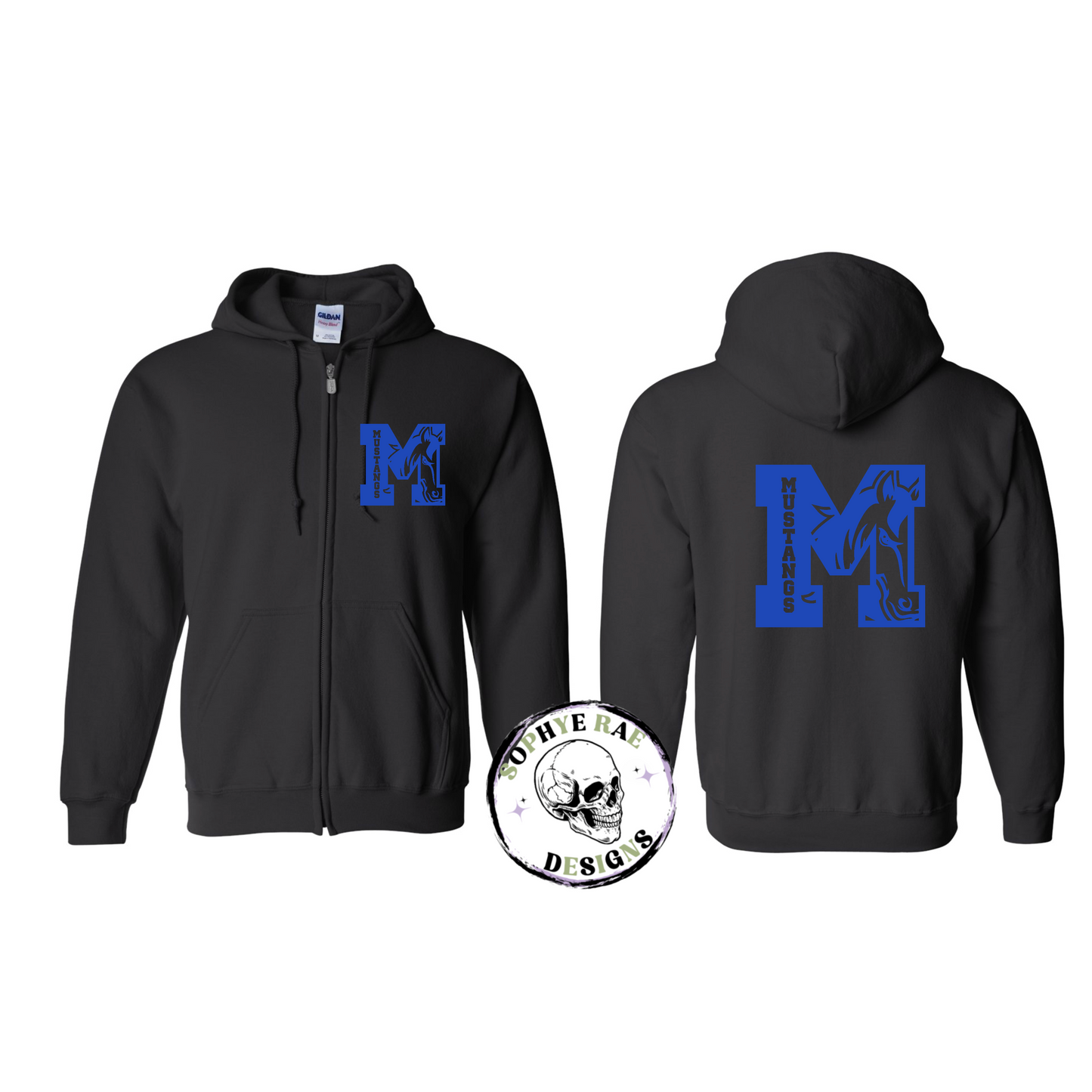 Big M Mustangs Zip-Up