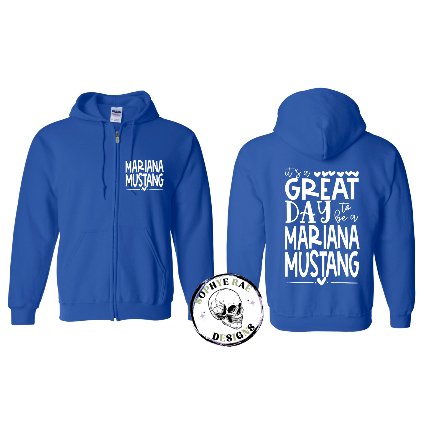 Mariana Mustang Heart Zip-Up
