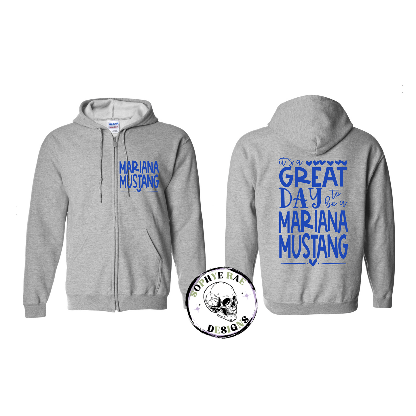 Mariana Mustang Heart Zip-Up