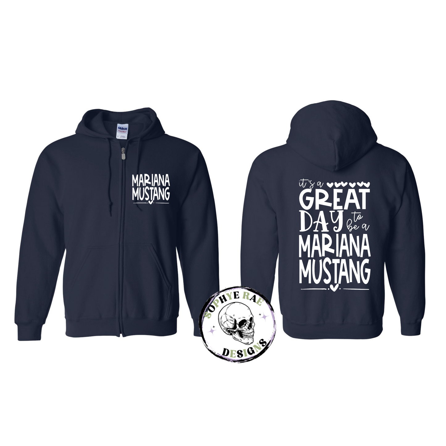 Mariana Mustang Heart Zip-Up