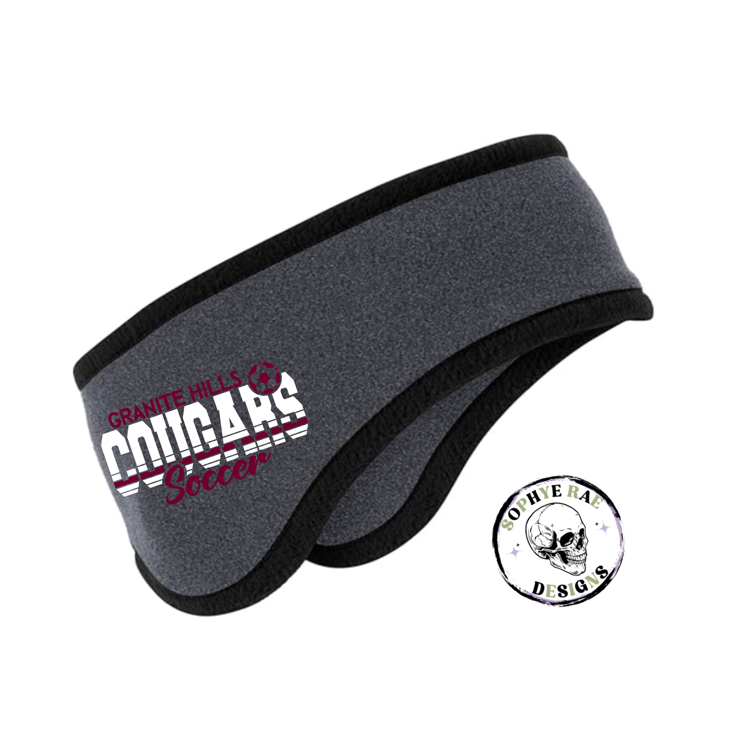 Granite Soccer Ear Muff Headband
