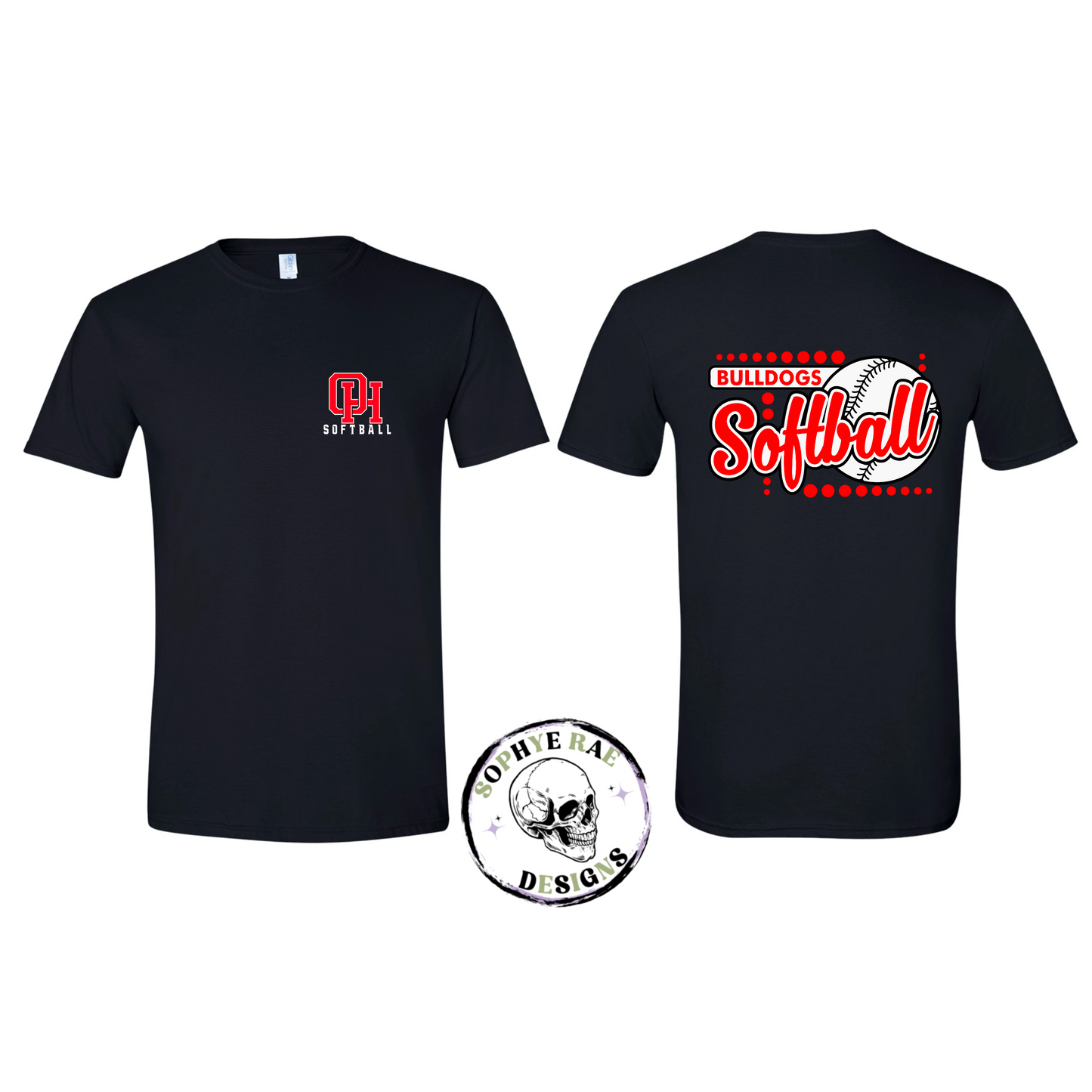 Oak Hills Bulldogs Softball with Ball