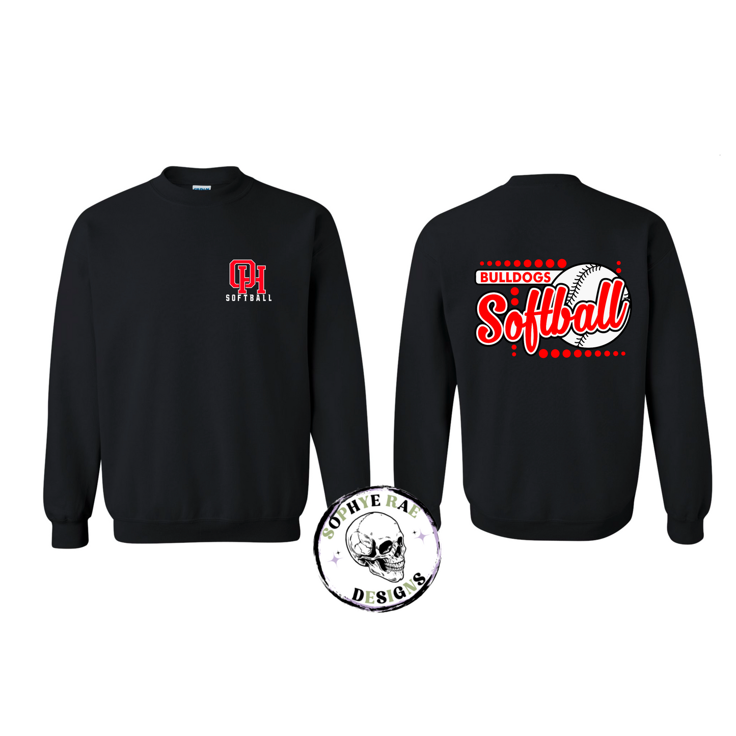 Oak Hills Bulldogs Softball with Ball
