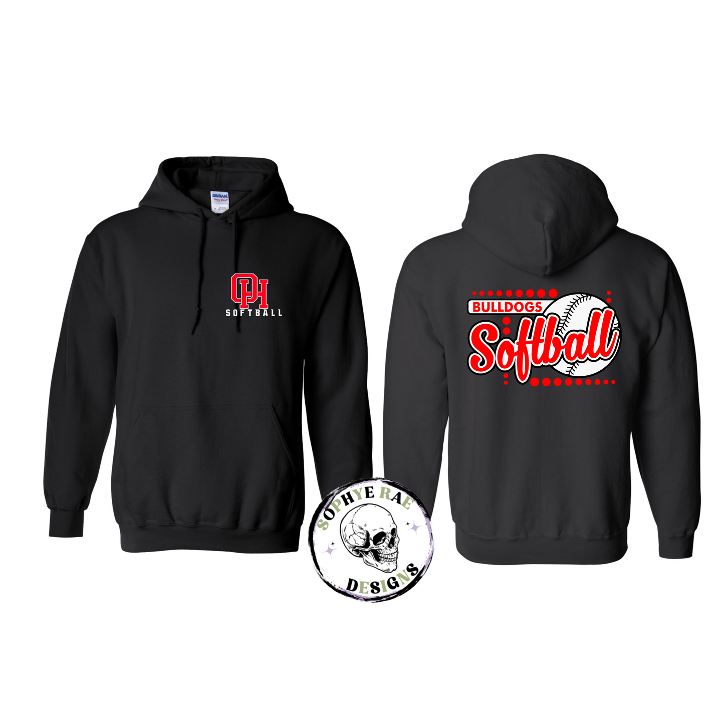 Oak Hills Bulldogs Softball with Ball