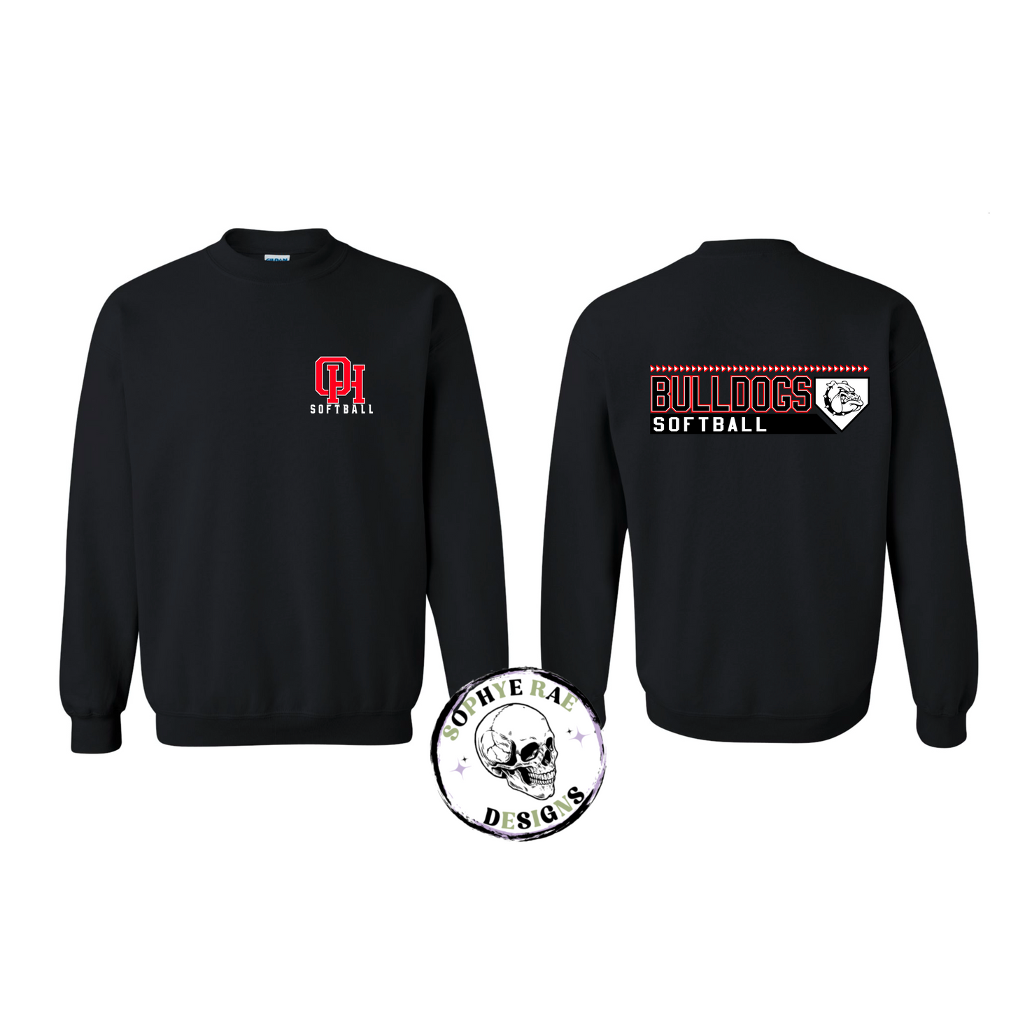 Oak Hills Bulldogs Softball with Arrows