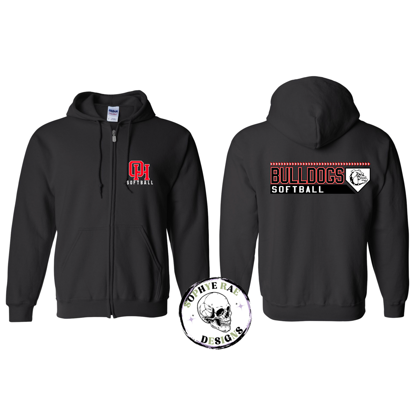 Oak Hills Bulldogs Softball with Arrows