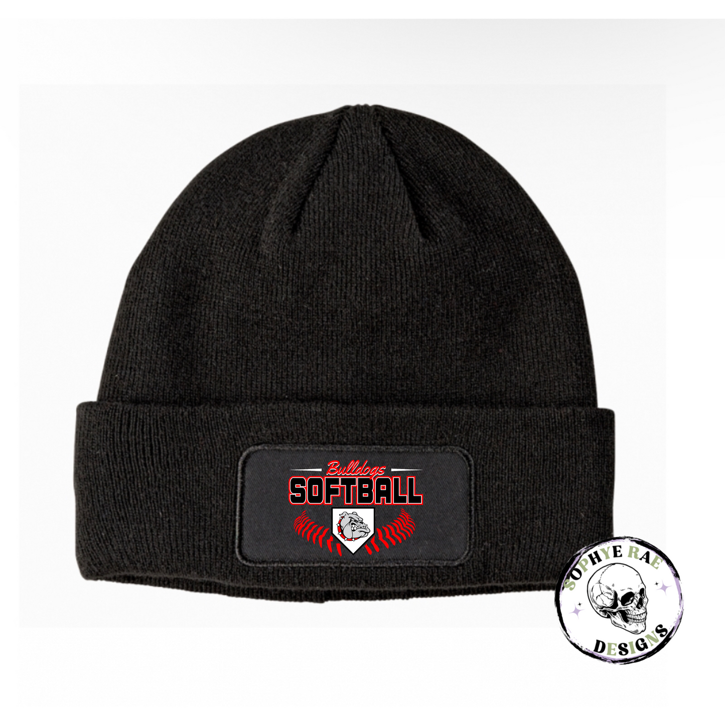Oak Hills Bulldogs Softball with Laces Beanie
