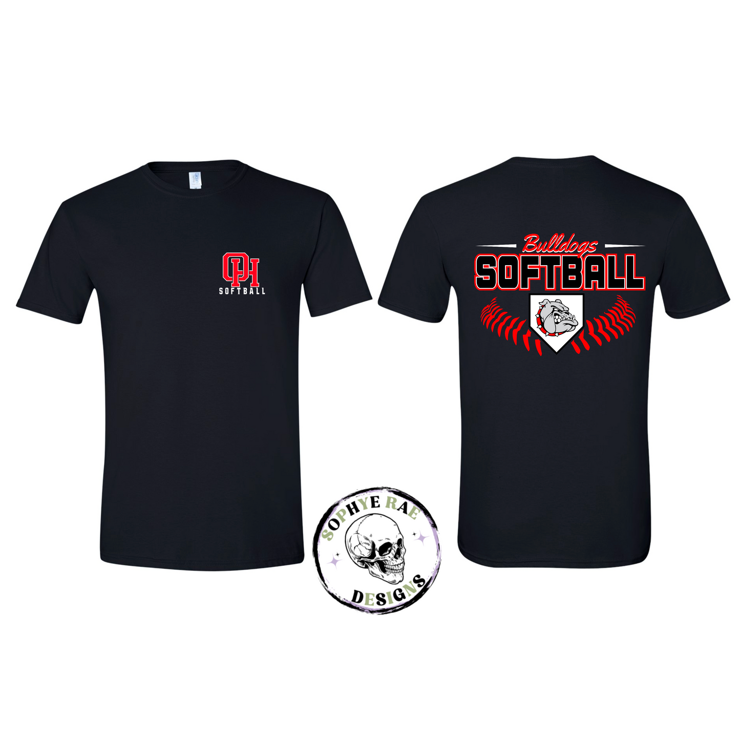 Oak Hills Bulldogs Softball with Laces
