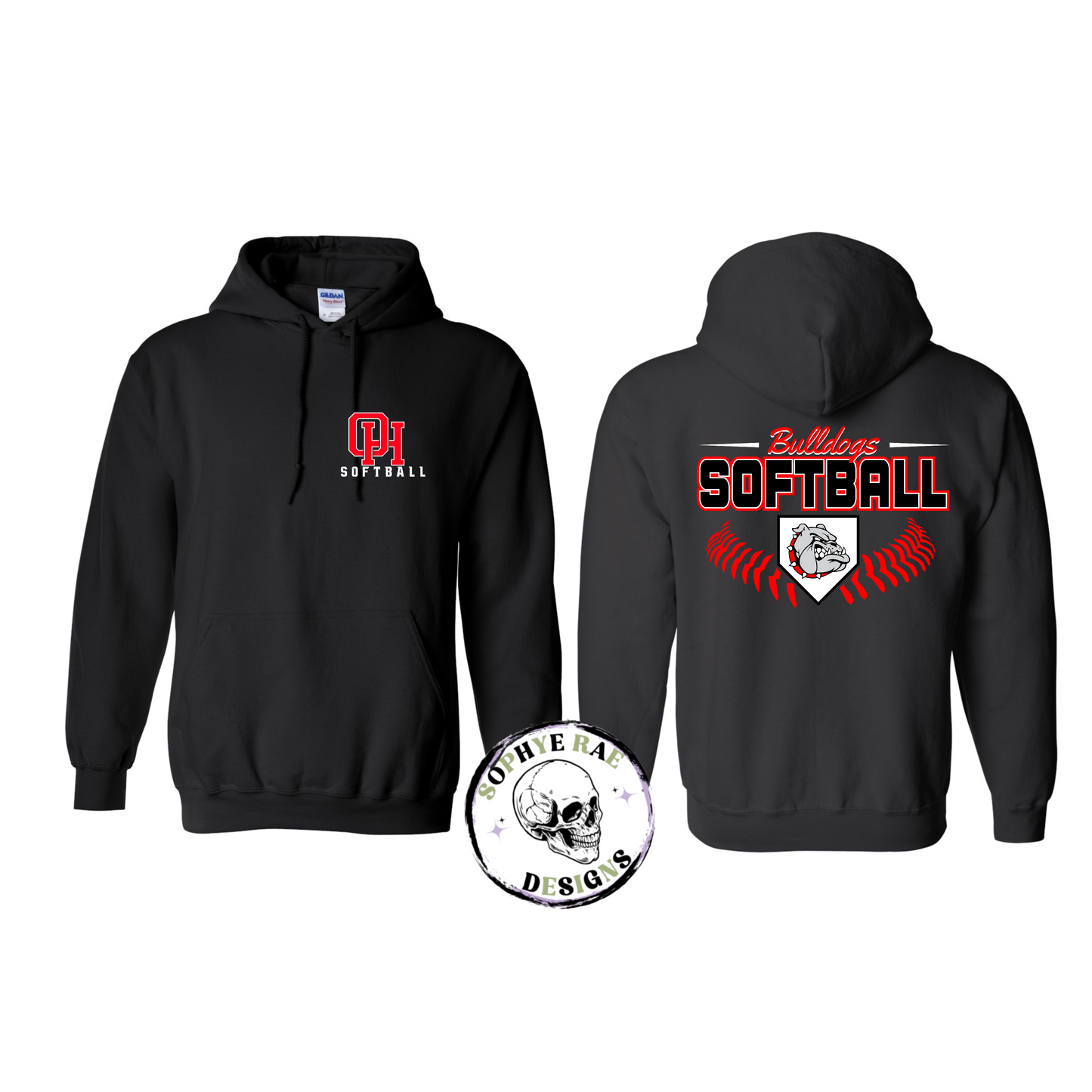Oak Hills Bulldogs Softball with Laces