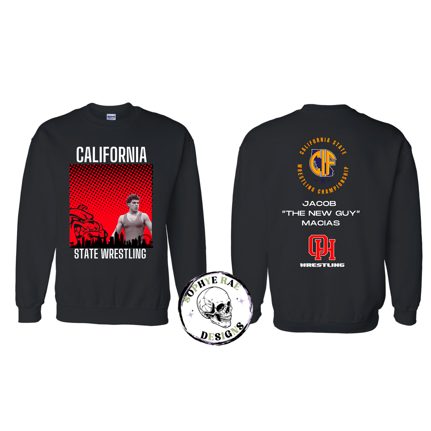 Oak Hills California State Wrestling Crewneck
