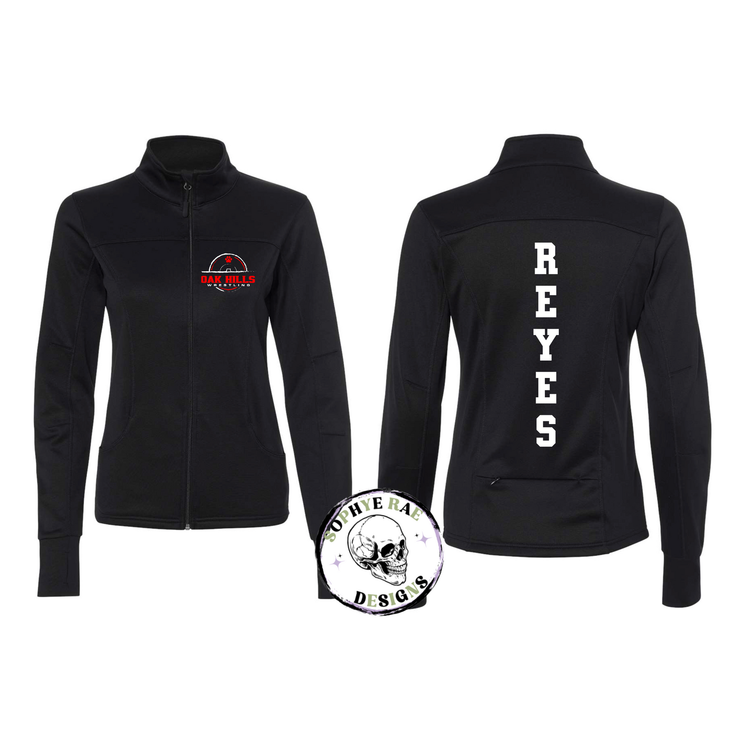 Oak Hills Round Wrestling Women’s Full Zip Jacket