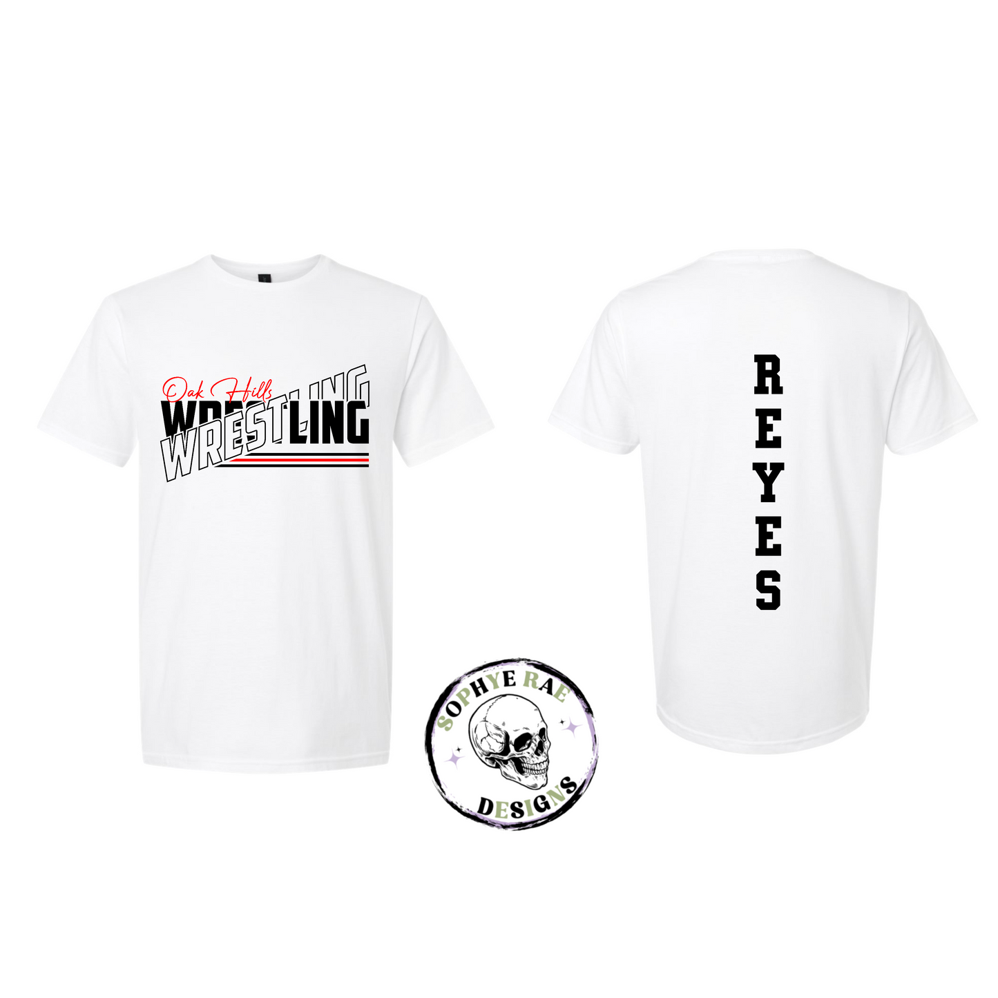 Oak Hills Diagonal Wrestling T-Shirt