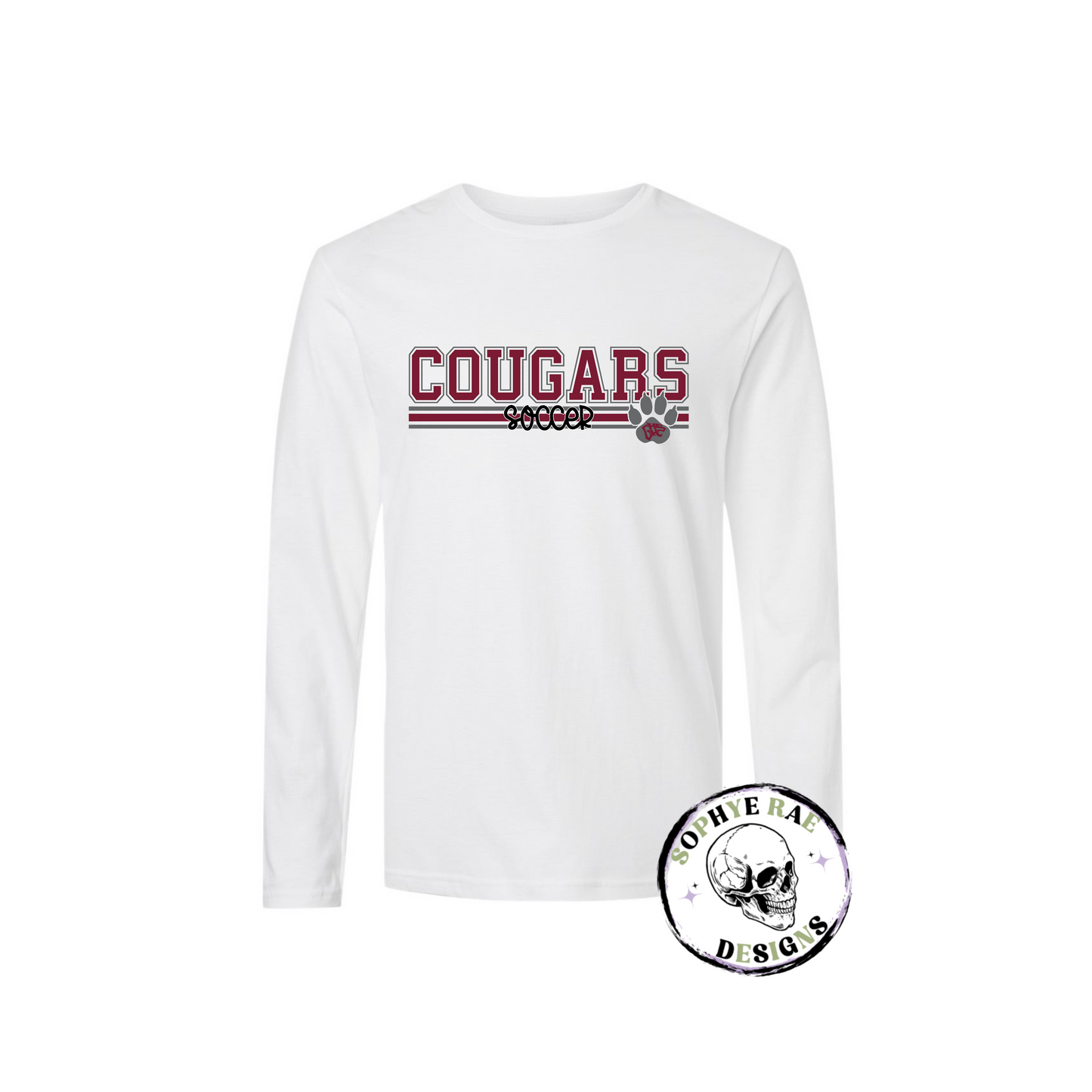 Cougars Lines Soccer Long Sleeve Shirt