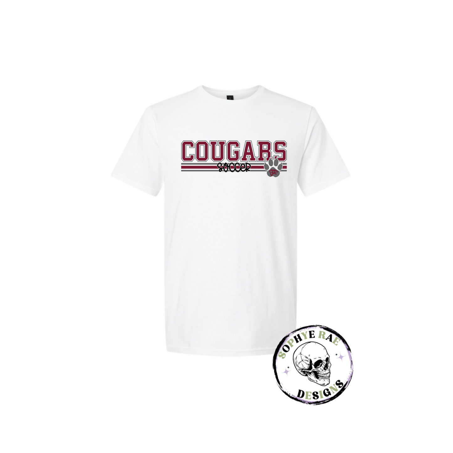 Cougars Lines Soccer T-Shirt
