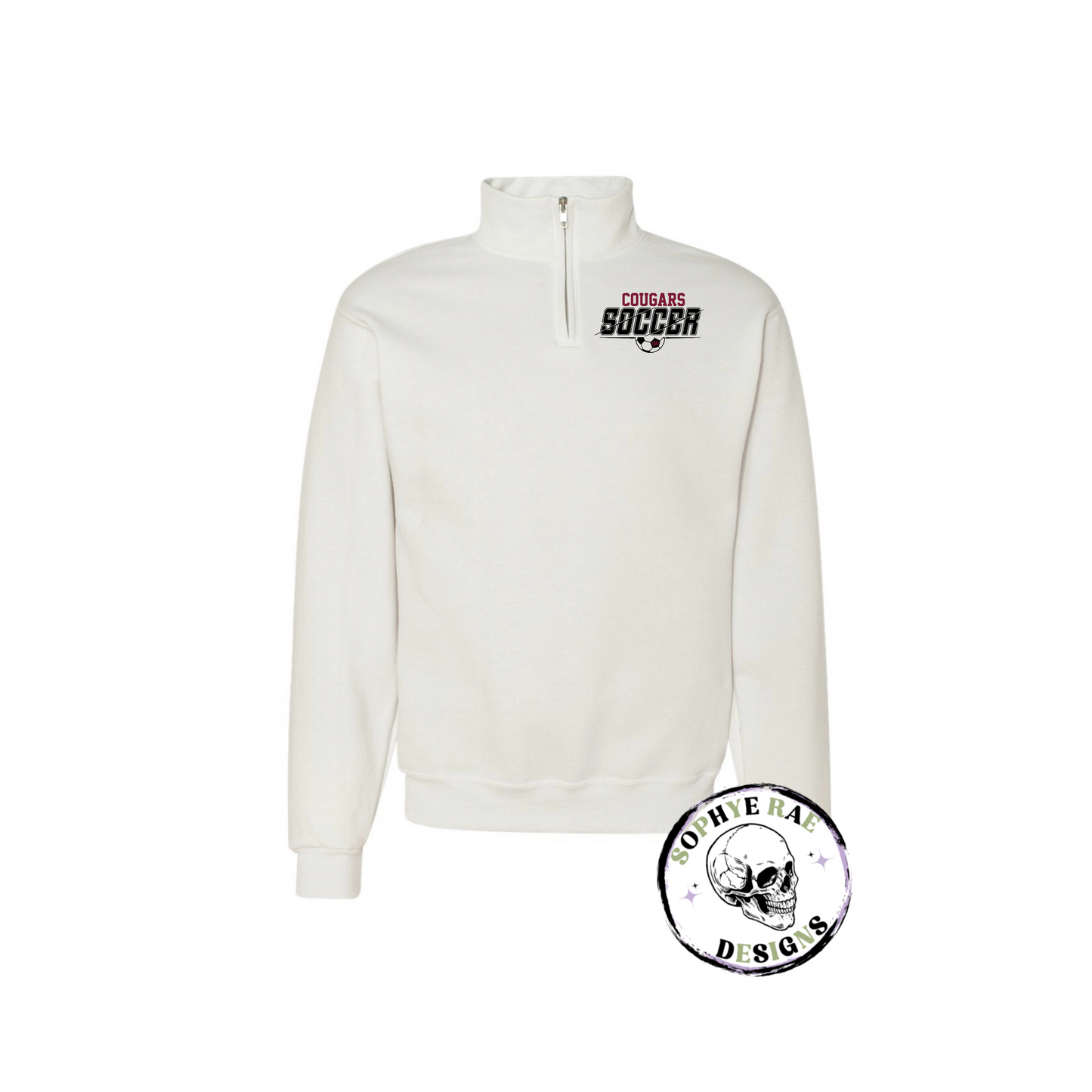 Cougars Split Soccer Quarter Zip Sweatshirt