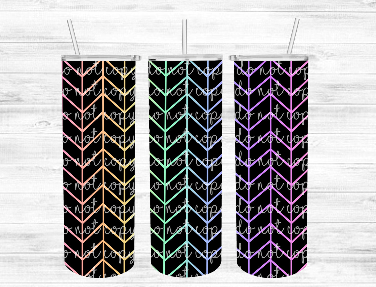 Tan Gram Tumbler with Black Background