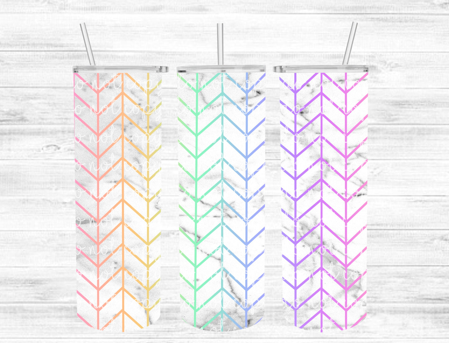 Tan Gram Tumbler with White Background