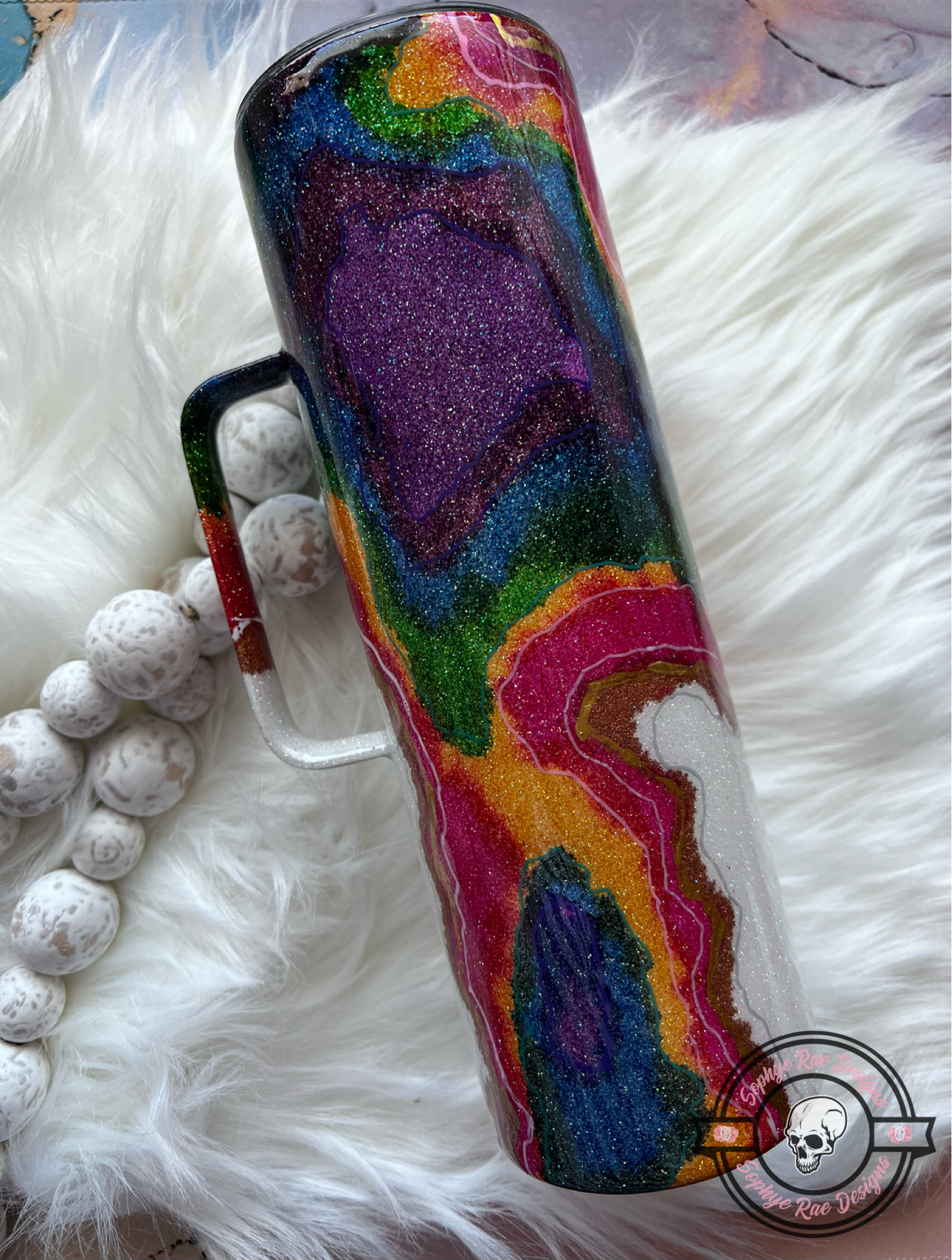 Geode Style 30oz Handle Humbler