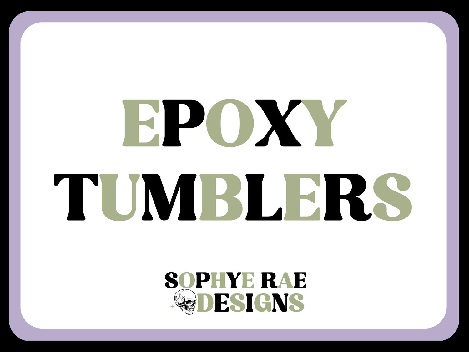 Epoxy Tumblers