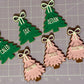 Custom 3D Printed Christmas Tree Name Ornament