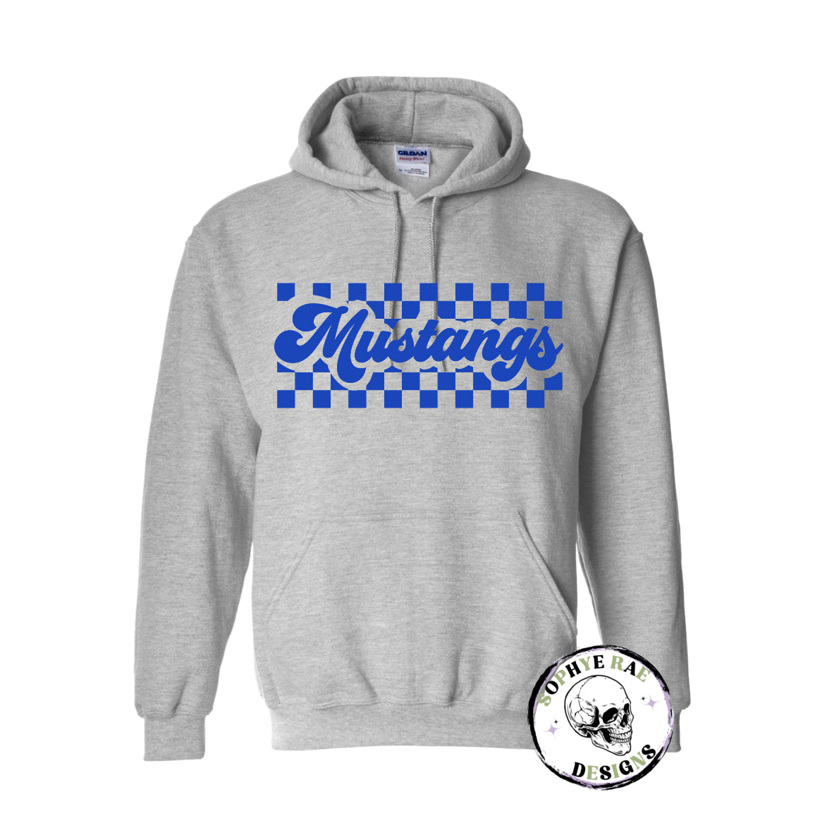 Checkered Mustangs Hoodie