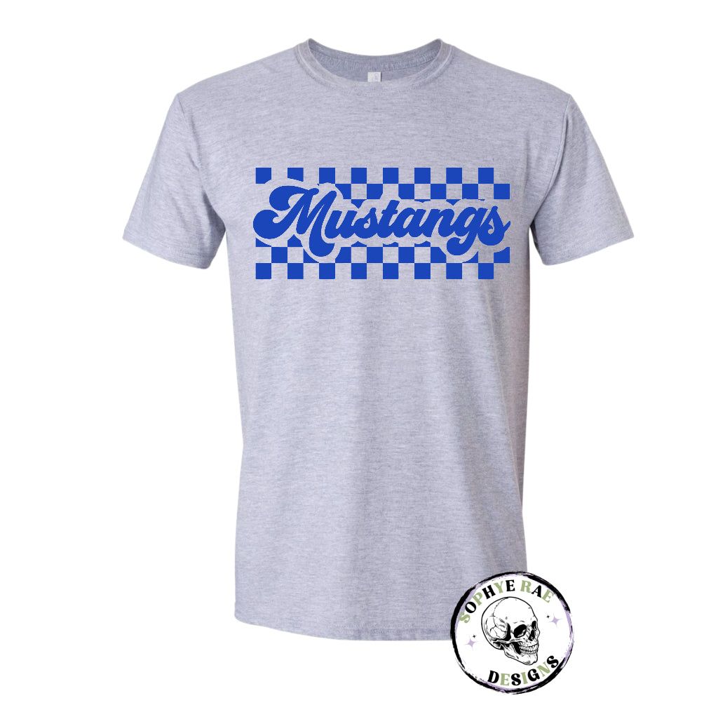 Checkered Mustangs T-Shirt