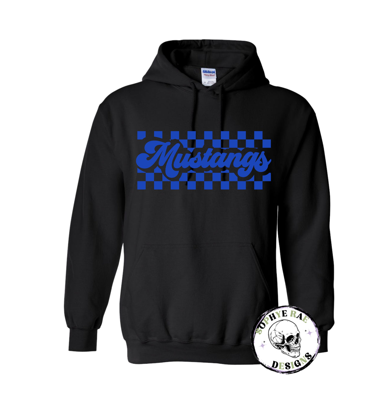 Checkered Mustangs Hoodie