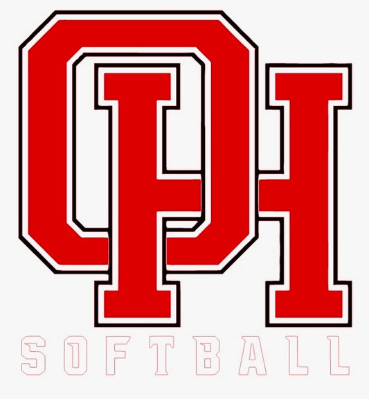 Oak Hill Softball Vinyl Sticker Decal