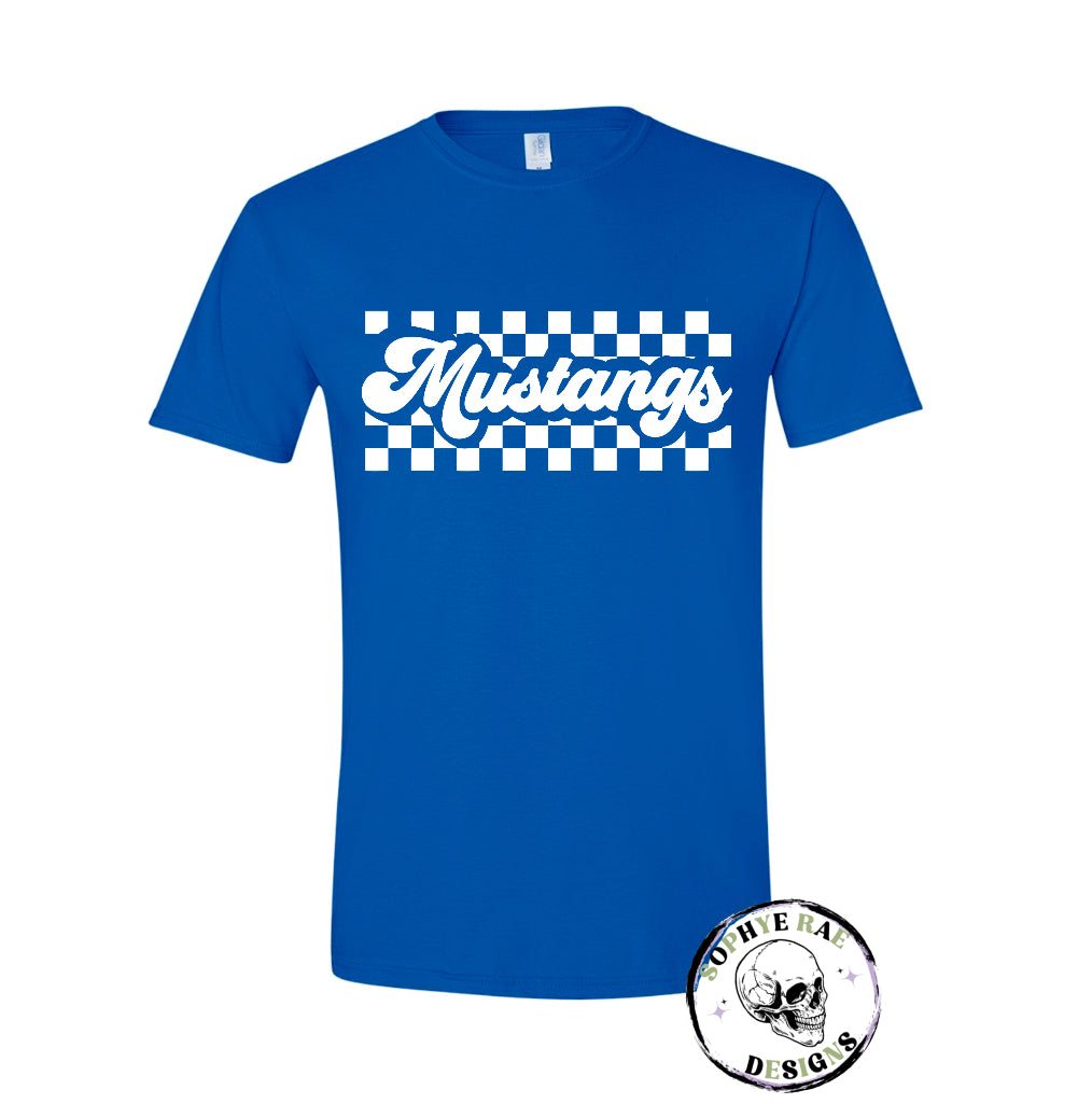 Checkered Mustangs T-Shirt