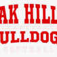 Oak Hill Bulldog Softball Vinyl Sticker Decal