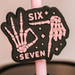 “Six Seven” Skeleton Hand Straw Topper – Black & Pink or Black & White Cup Accessory for Stanley & Standard Straws