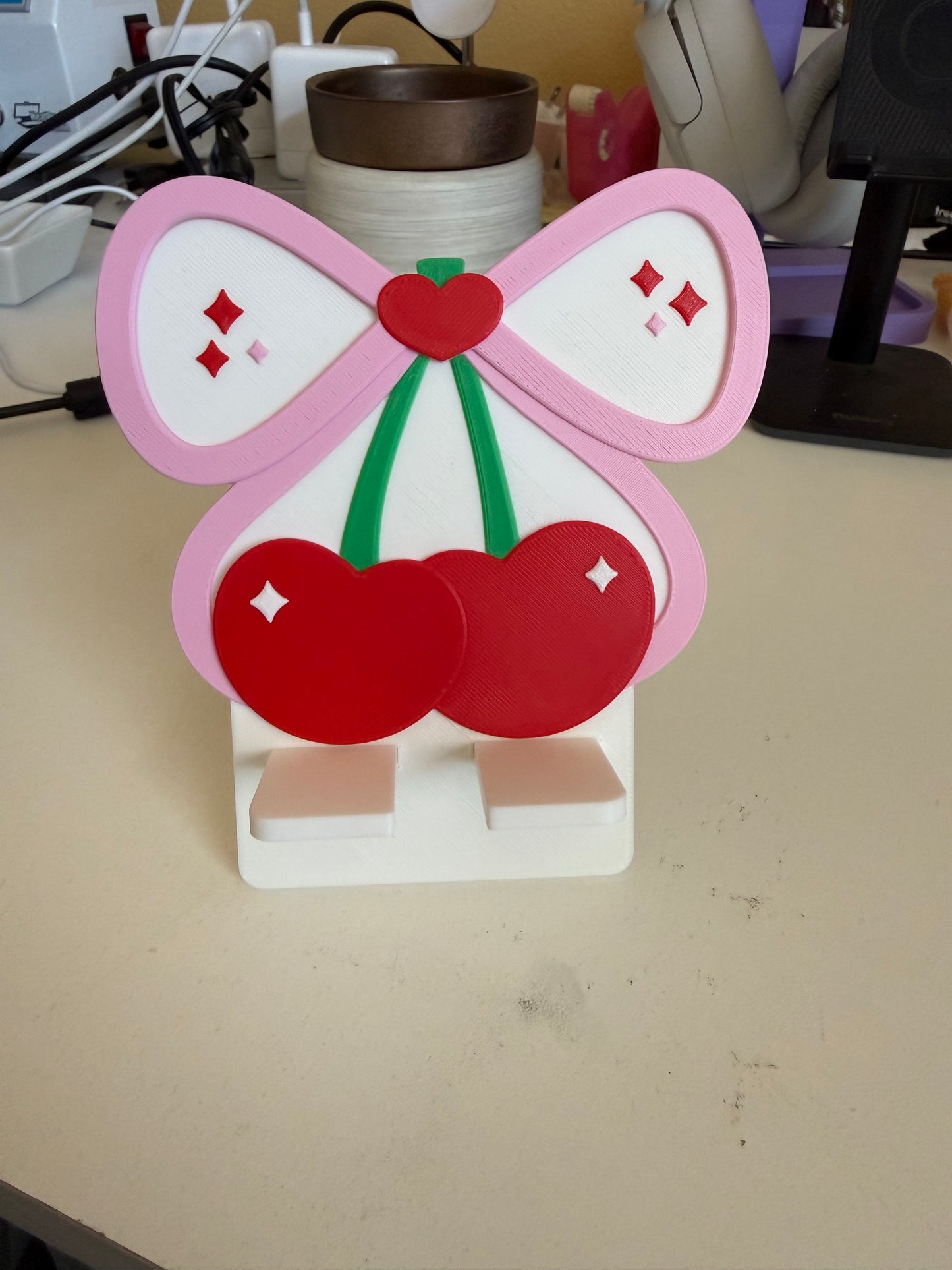 Cherry Sweetheart 3D Printed Phone Stand