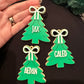 Custom 3D Printed Christmas Tree Name Ornament