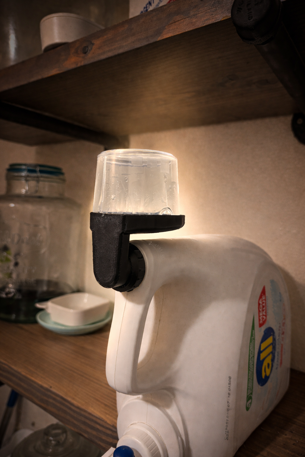 Soap Cap Holder | Laundry Detergent Drip Catcher | No-Mess Measuring Cup Holder