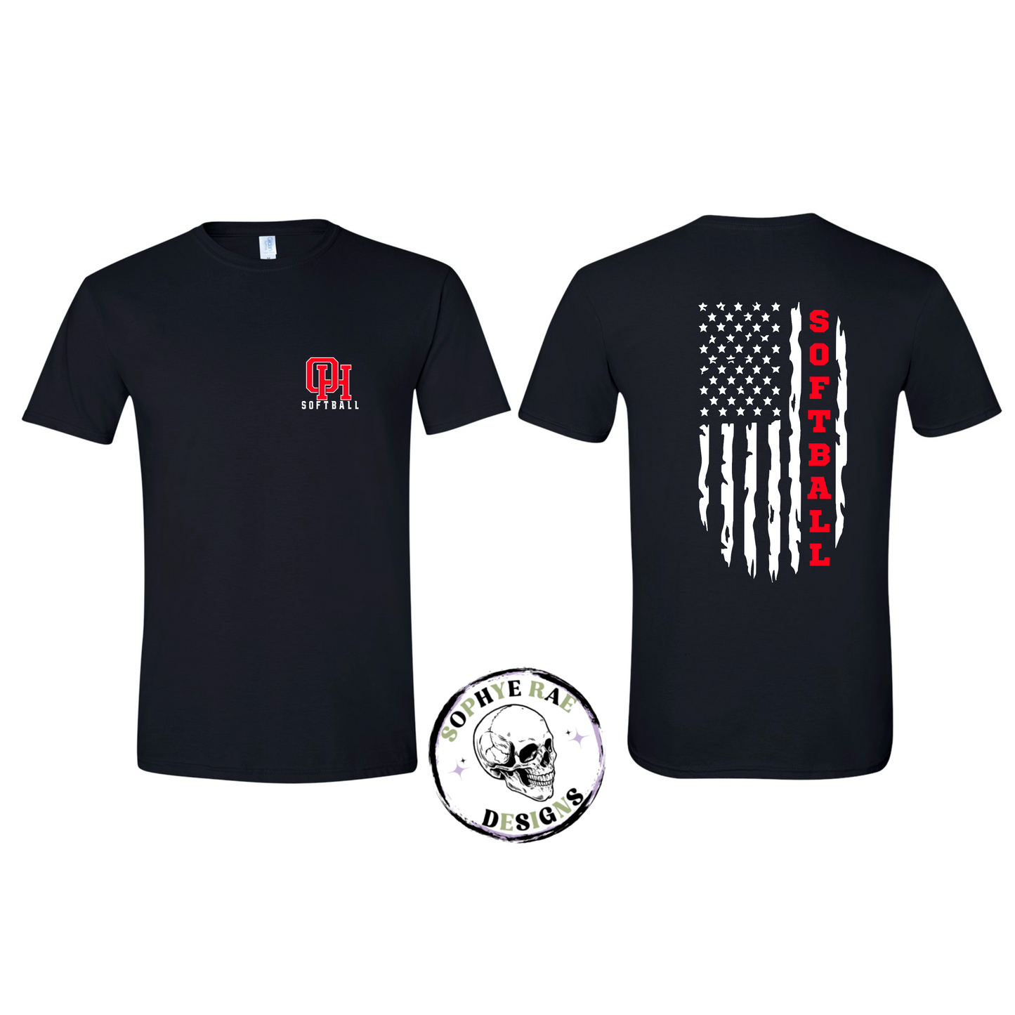 Oak Hills Softball Plain Flag