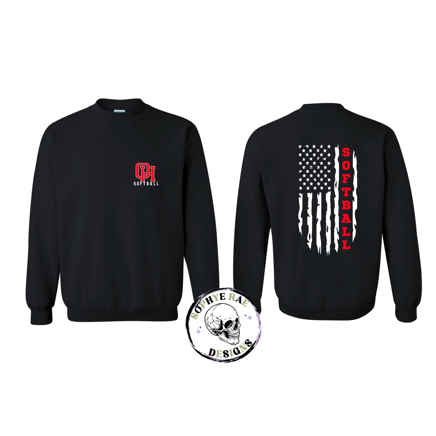 Oak Hills Softball Plain Flag