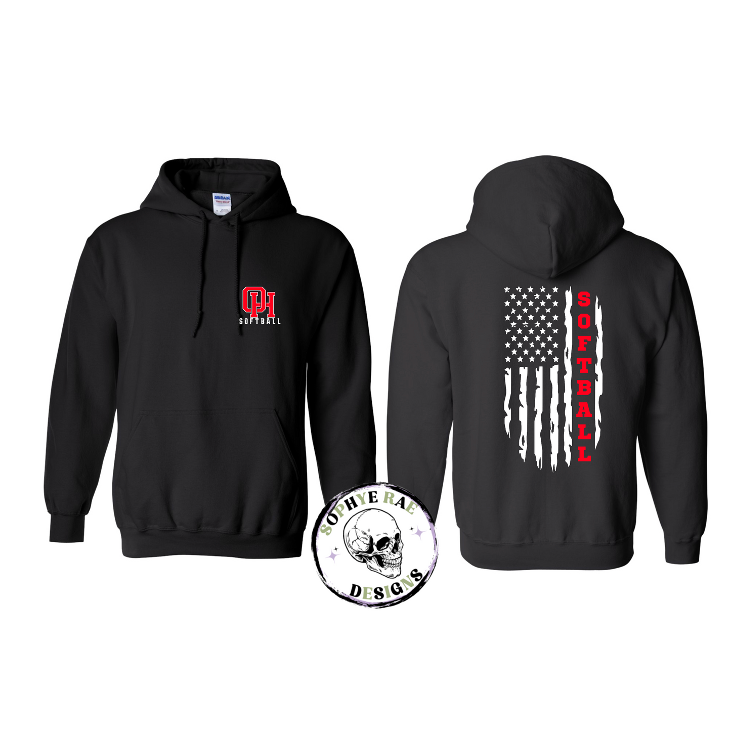 Oak Hills Softball Plain Flag