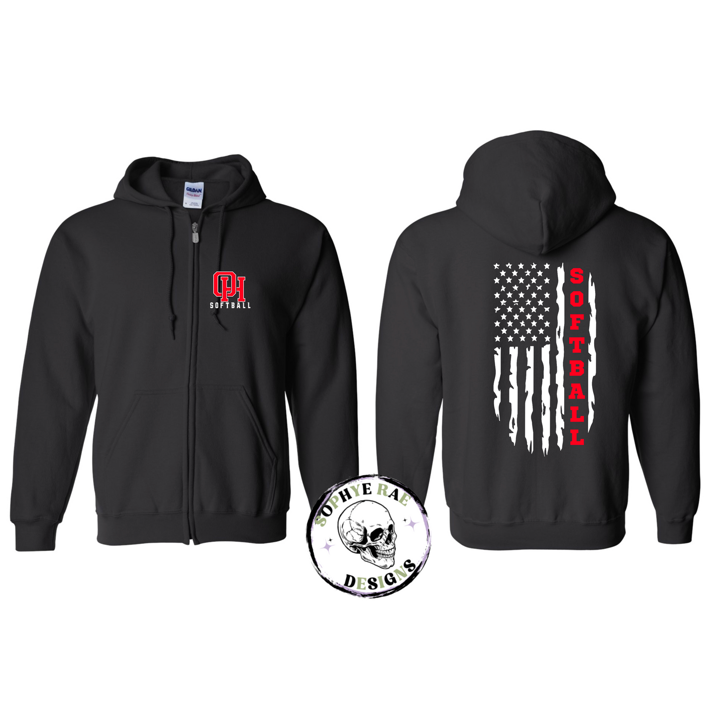 Oak Hills Softball Plain Flag