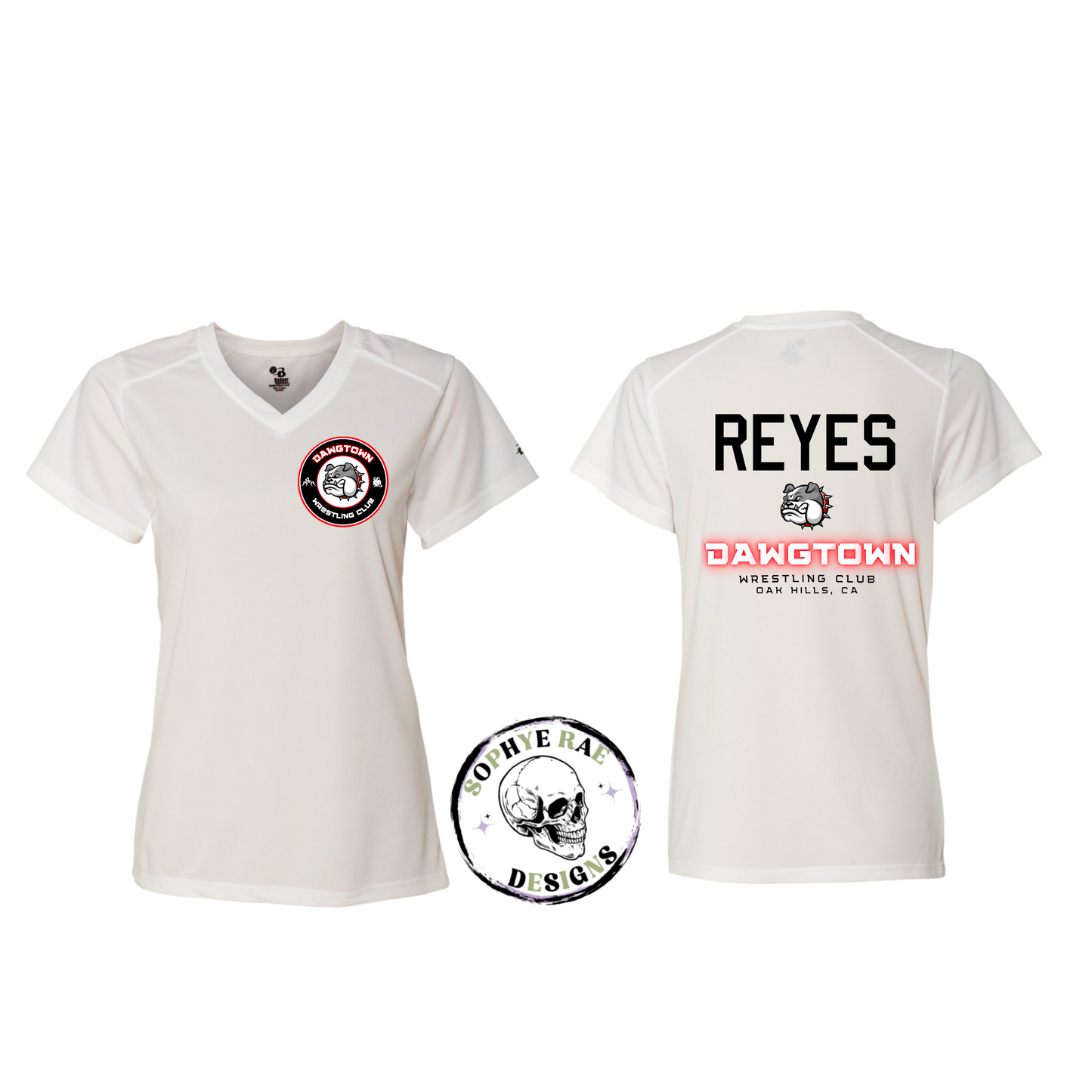 Dawgtown Wrestling Club Womens V-neck T-shirt