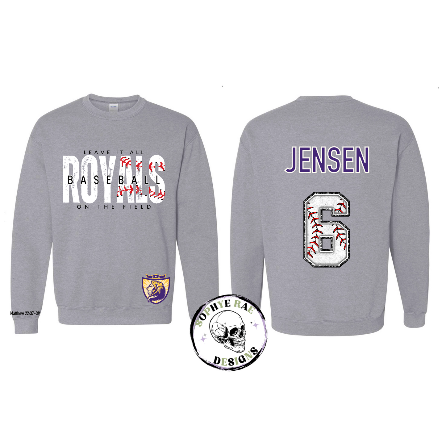 VVCS Royals Baseball Sport Grey