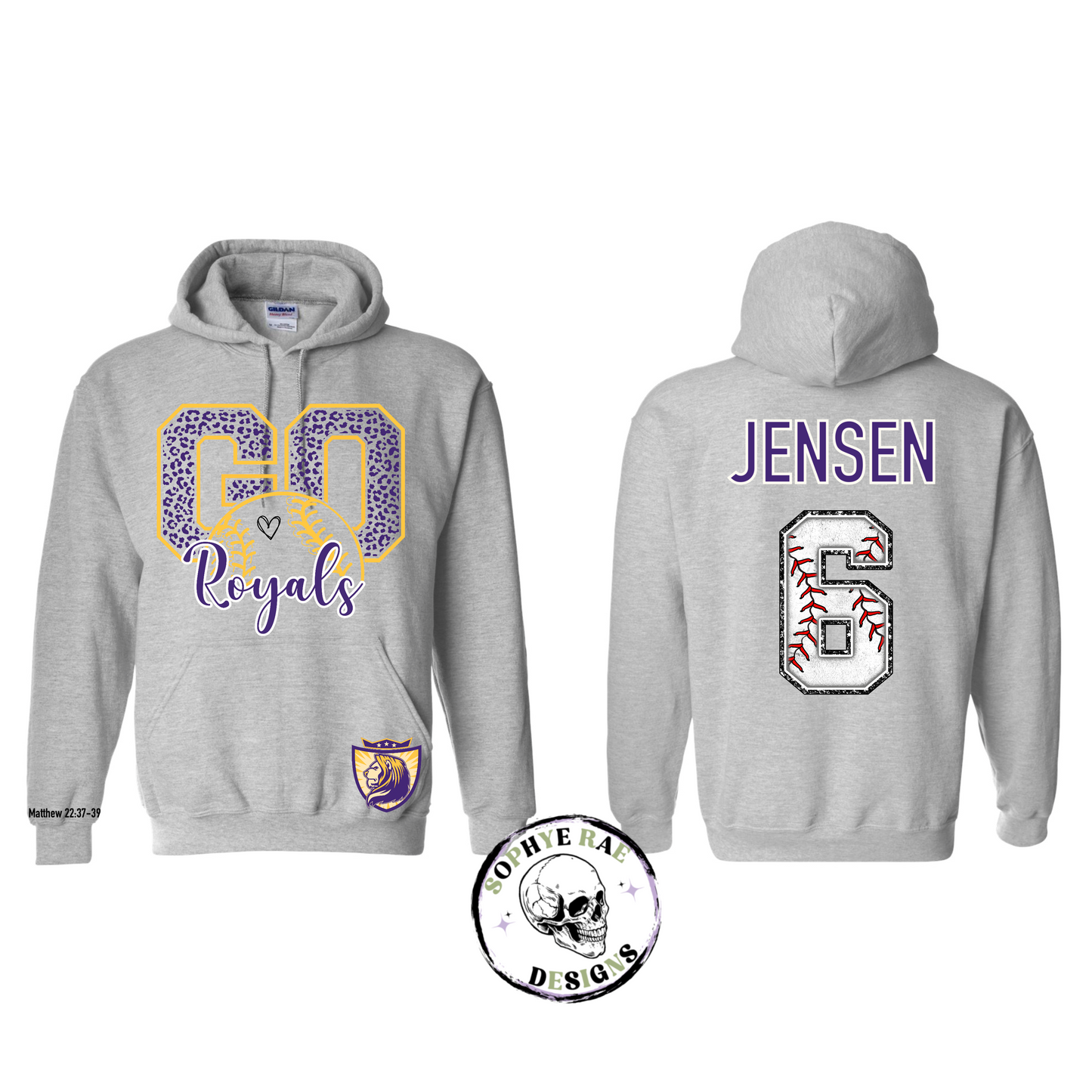 VVCS Go Royals Baseball Sport Grey