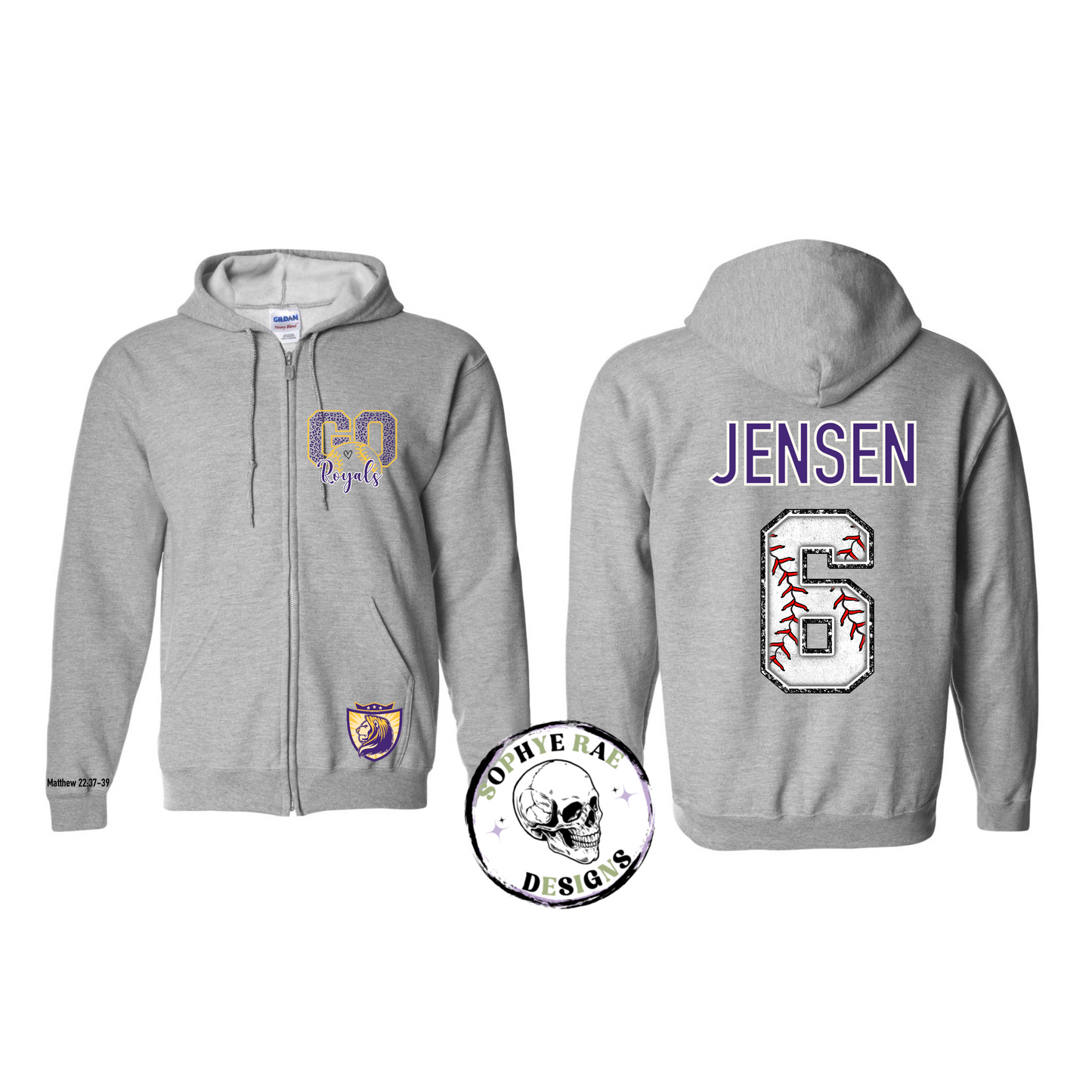 VVCS Go Royals Baseball Sport Grey